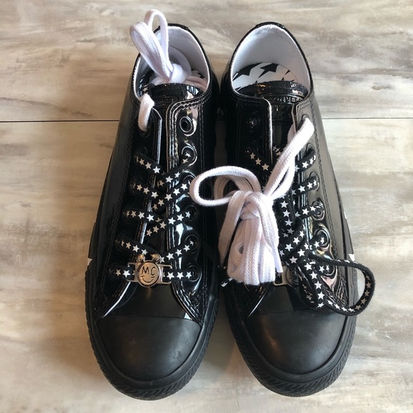 Converse Chuck Taylor Ox low top star Miley Cyrus black silver sneaker shoe 6.5 - Picture 2 of 8